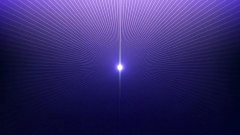 Abstract purple starburst background with central glowing light and radiati.. Illustrazione stock