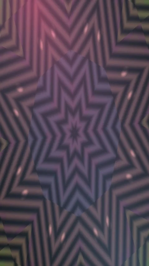 Abstract Purple Starburst Pattern with Repeating Geometric Zigzag Lines Stock Footage 342943117