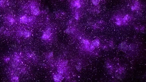 Abstract purple starfield space background with glowing particles and cosmic 스톡 동영상 330084495