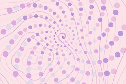 Abstract purple swirl pattern with dotted lines and curves Stock Photos