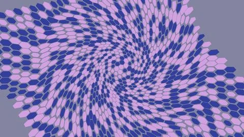 Abstract purple swirl pattern with geometric circles Illustrazione stock