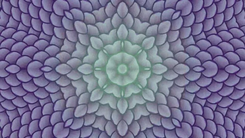 Abstract purple symmetrical floral pattern background a calming and mandala-like Stock-Footage 335975639