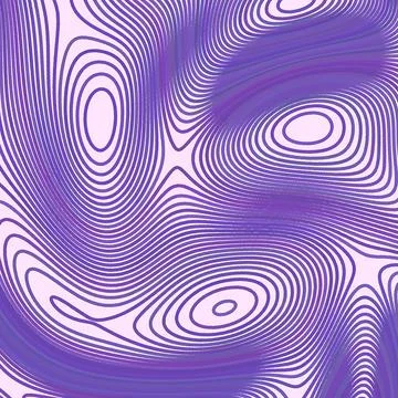 Abstract Purple Topographic Map Background with Minimalist Lavender Contour Stock Illustration