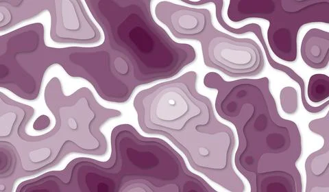 Abstract Purple Topographic Map Vector Illustration Background Stock-Illustration