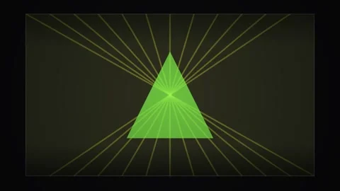Abstract Purple Triangle Geometric Light Rays Motion Background Stock Footage 347562237