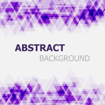 Abstract purple triangle overlapping background Stock Illustration