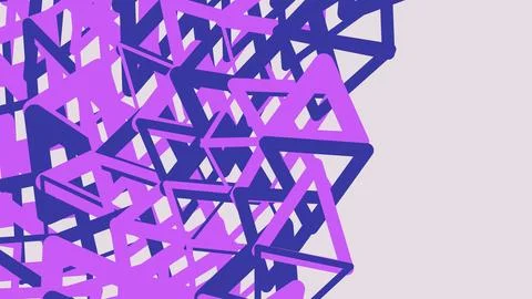 Abstract purple triangle pattern on white background イラスト素材