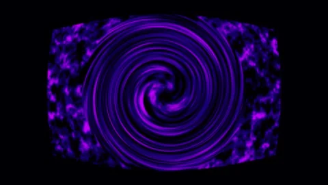 Abstract purple vortex motion with glowing particles during dark background.. Stock Footage 340942628