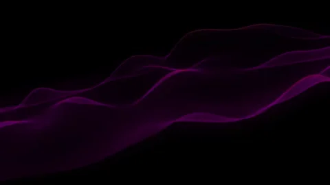 Abstract Purple Wave Animation with Black Background Stock Footage 317677400
