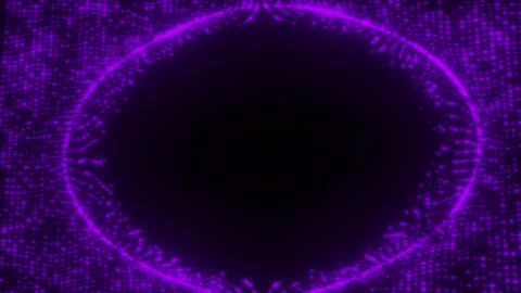 Abstract purple wave animation, digital particle wave video animated background Stock Footage 345778120