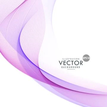 Abstract purple wave background design Stock Illustration