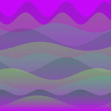 Abstract Purple Wave Background with Layered Translucent Curves and Vibrant.. 스톡 일러스트
