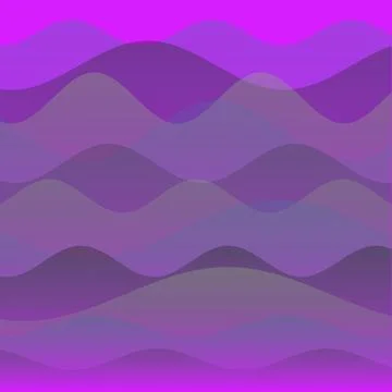 Abstract purple wave background with layered violet gradients and flowing c.. イラスト素材