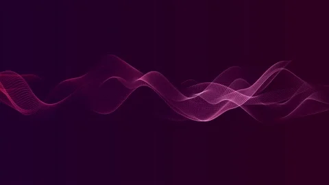 Abstract purple wave background. Technology big data background. Motion of di Stock Footage 163910874