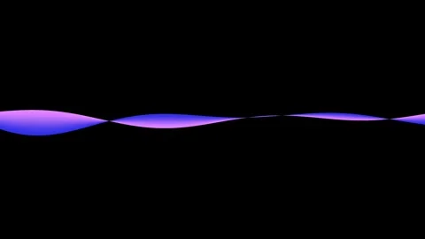 Abstract purple wave on black background, smooth flowing lines, digital art.. 動画素材 339125681