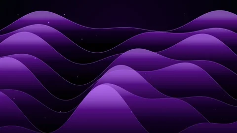 Abstract Purple Wave Layers Glowing Motion Graphic Background    Stock Footage 346046584