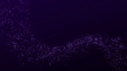 Abstract Purple Wave Line And Dots Connect, Digital Technology Video Background Stock Footage 336832268