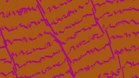 Abstract purple wave lines pattern on brown background Illustrazione stock