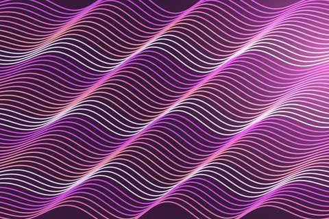 Abstract purple wave lines pattern for technology design Stock Photos