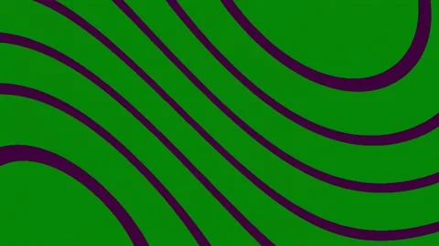 Abstract purple wave pattern background on vibrant flowing green design Stock Footage 342159769