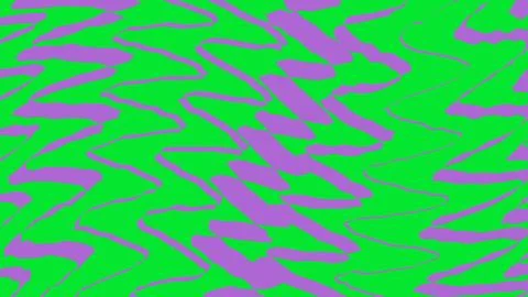 Abstract purple wave pattern on a bright green background Stock Illustration