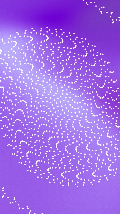 Abstract Purple Wave Pattern With White Dots Flowing Motion Background Stock Footage 338186878