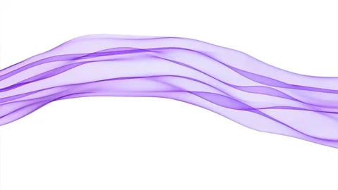 Abstract purple wave in the slow motion on the white background Stock Footage 82445241