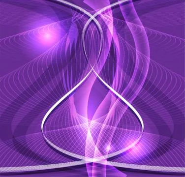 Abstract purple waved background Stock Illustration
