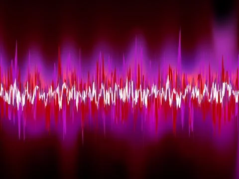 Abstract purple waveform. EPS 8 Illustrazione stock