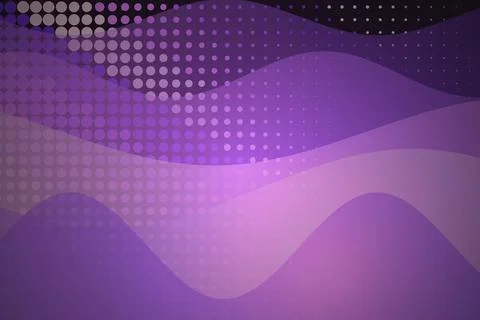 Abstract purple waves with dotted pattern in digital style Stock Photos