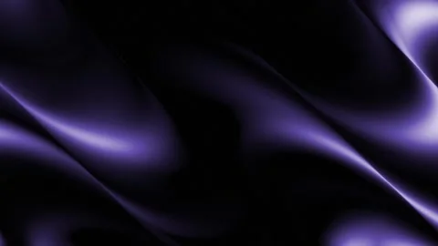 Abstract purple waves flowing across a dark background in continuous motion Видео 346225320