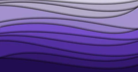 Abstract purple waves with shadow for art banner concept Stock Illustration