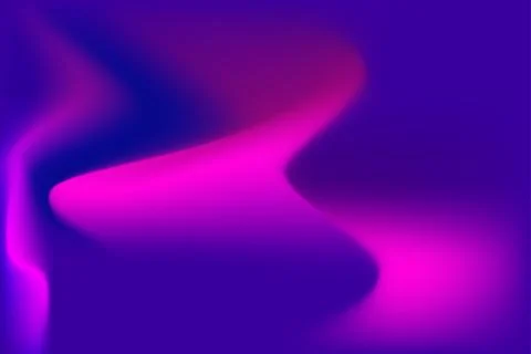 Abstract purple wavy light trails on blue background イラスト素材