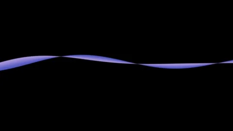 Abstract Purple Wavy Line on Black Background. Stock Footage 339153680