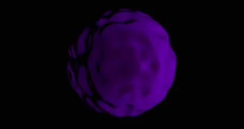 Abstract purple wavy sphere Stock Footage 195130046
