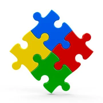 Abstract puzzle background Stock Illustration