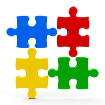 Abstract puzzle icon Stock Illustration