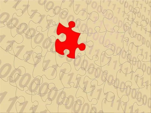 Abstract Puzzle Stock Illustration