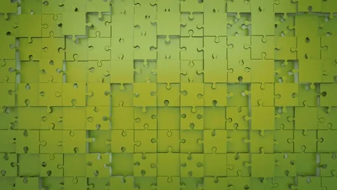 Abstract Puzzle Out Random Motion, 3d Loopable Animation 4k Stock Footage 72901689