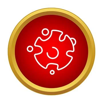 Abstract puzzle piece representing connection and teamwork Stock Illustration