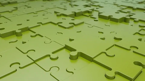 Abstract Puzzle Plastic Background Random Motion, 3d Loopable Animation 4k Vidéo 72901606