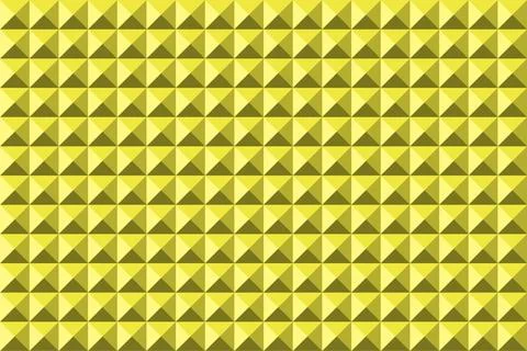 Abstract pyramidas background seamless yellow pattern texture Stock Illustration
