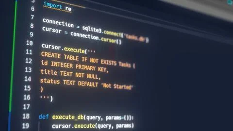 Abstract Python code Stock Illustration