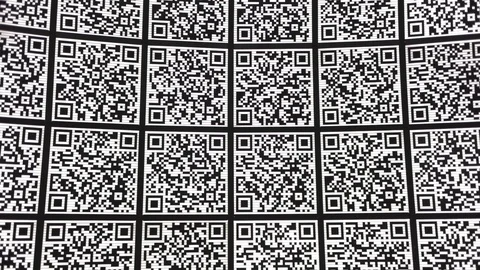 Abstract QR code background (abbreviated from Quick Response code) Stock Footage 118672486