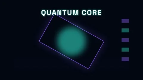 Abstract Quantum Core Energy Portal Transition Overlay Animation Background Stock Footage 337502447