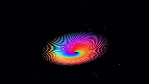 Abstract Quantum Fiber Vortex Seamless motion Loop Stock-Footage 343202837