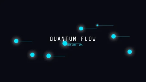 Abstract quantum flow graphic visualizing scientific data transfer on black.. Stock Footage 337655416