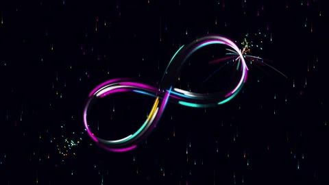 Abstract Quantum Infinity Stream Seamless Loop Stock-Footage 343203218