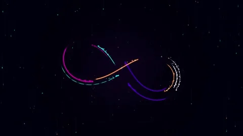 Abstract Quantum Infinity Stream Seamless motion Loop Stock-Footage 343203852