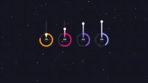 Abstract Quantum Telemetry Nexus Seamless Motion Loop Stock Footage 341861169